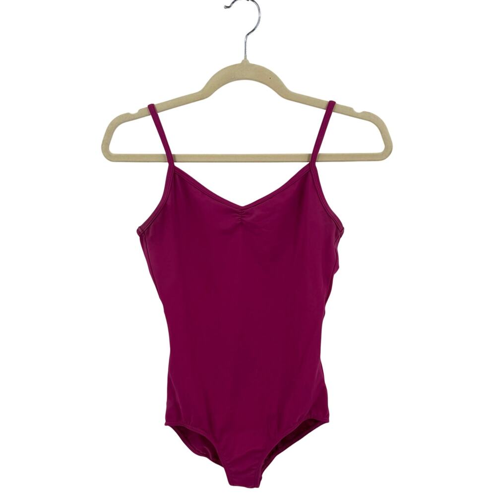 Revolution Classic Pinch Front Camisole Dance Leotard Mulberry Pink Small Adult